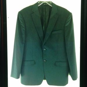 Rossini Italy Lined Pinstripe Two Button Blazer